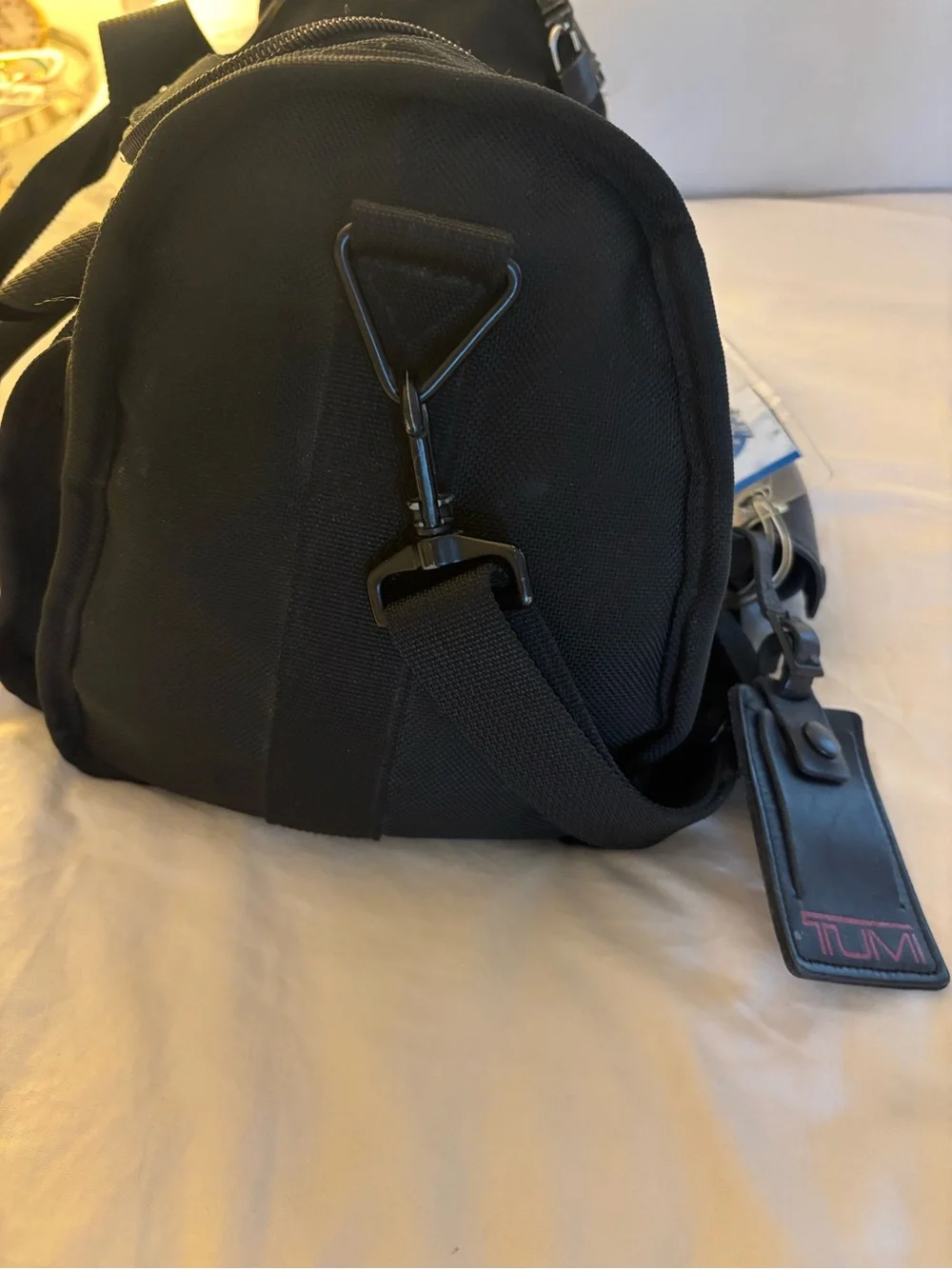 Black TUMI Duffel Bag - Versatile Travel & Gym Carry